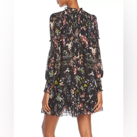 Cinq à Sept Black Floral Mini Dress - Picture 2 of 13